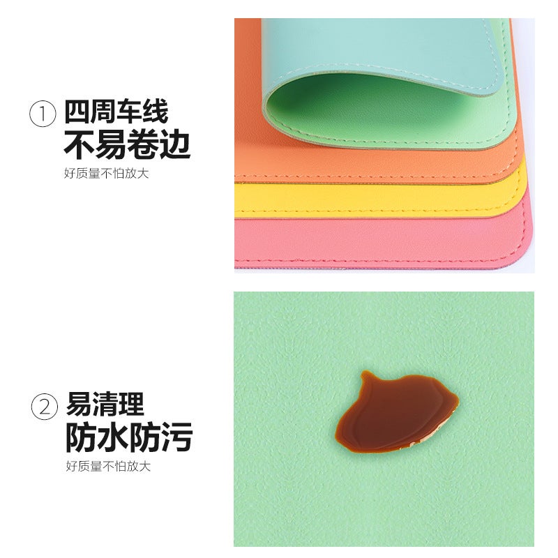 Mouse Pad Girls' Office Boys' Odorless Small Soft Pad Table Mat Laptop Leather Pvc Exclusive - Image 4